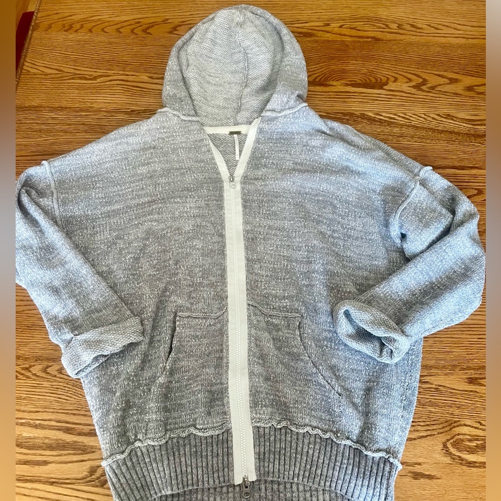 Free People In Bloom Knit Hoodie Sweater